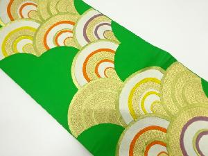アンティーク　青海波模様織り出し袋帯（材料）